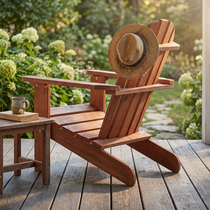 Joywood 19" W x 19.5" D x 24" H Hemlock Solid Wood Kids Adirondack Chair
