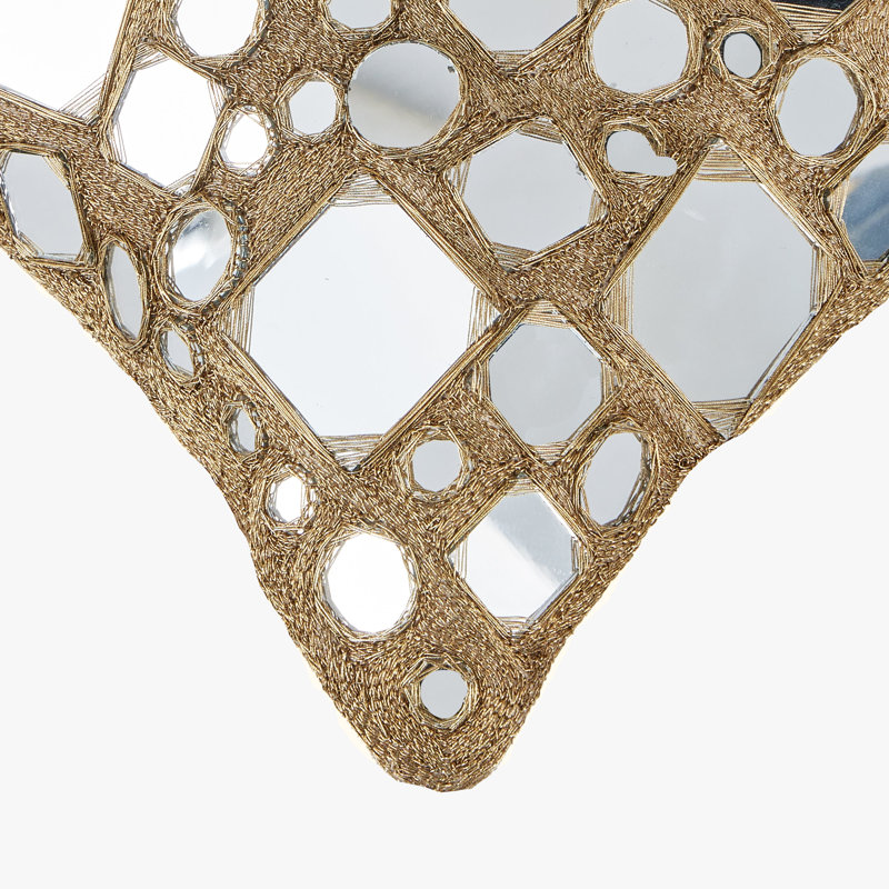 Heavy Metal Mosaic Mirror Pillow Cover & Insert
