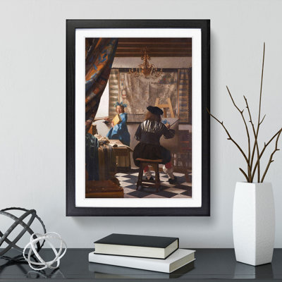 The Art by Johannes Vermeer - Framed Print