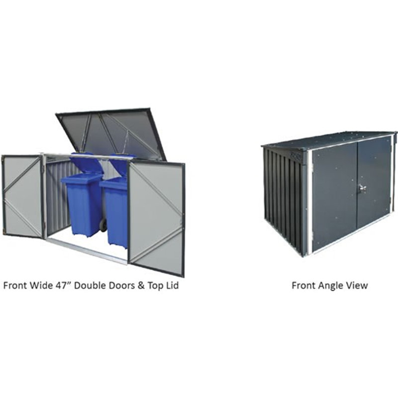 Salford 13 ft. W x 8 ft. D Metal Garden Shed