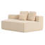 Fauteuil simple beige en molleton Teddy-528497935