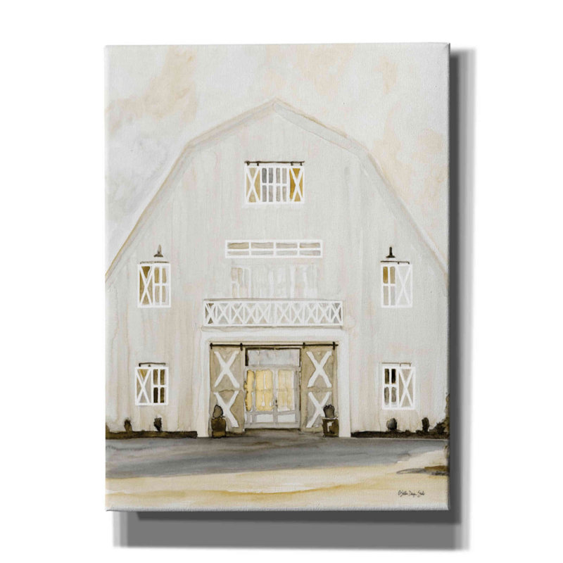 «Wedding Barn» par Stellar Design Studio - peinture sur toile tendue, H 54 po x l 40 po x P 1,5 po
