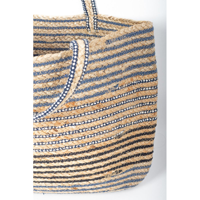 Sac rayé en jute
