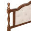 Lit en bois de pin avec tête de lit tapissier et pied de lit à panneau, avec deux pieds de support de rail de lit et des pieds de support de plateforme centrale,-245936820