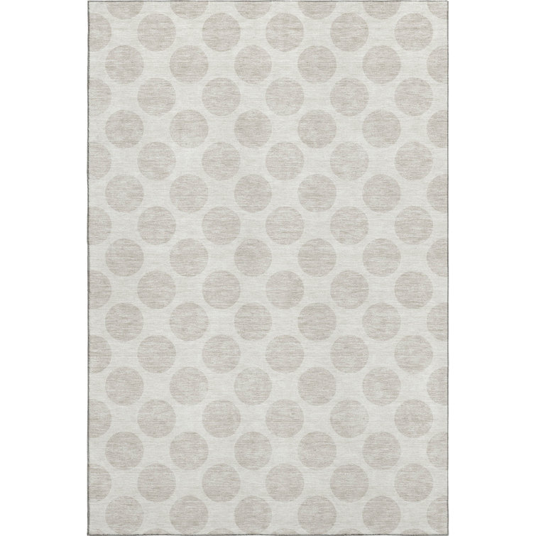 Premium Machine Washable Prisco Ivory Rug