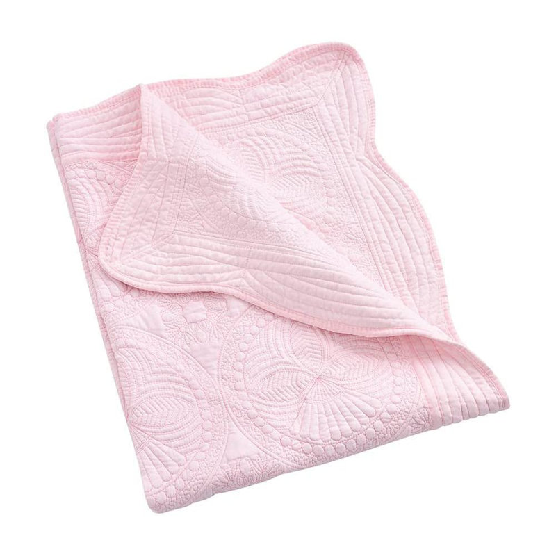 Couverture pour bébé 100% coton Finnin, Rose clair
