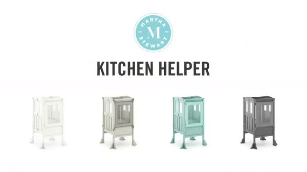 Mint Foldable Wooden Toddler Kitchen Helper Tower