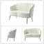 Donata 128cm W Modern Velvet 2 Seat Sofa with Tufted Flower-Shaped Back-1889609136