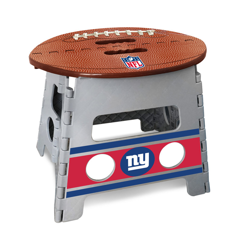 1 - Step Plastic Lightweight Folding Step Stool, New York Giants