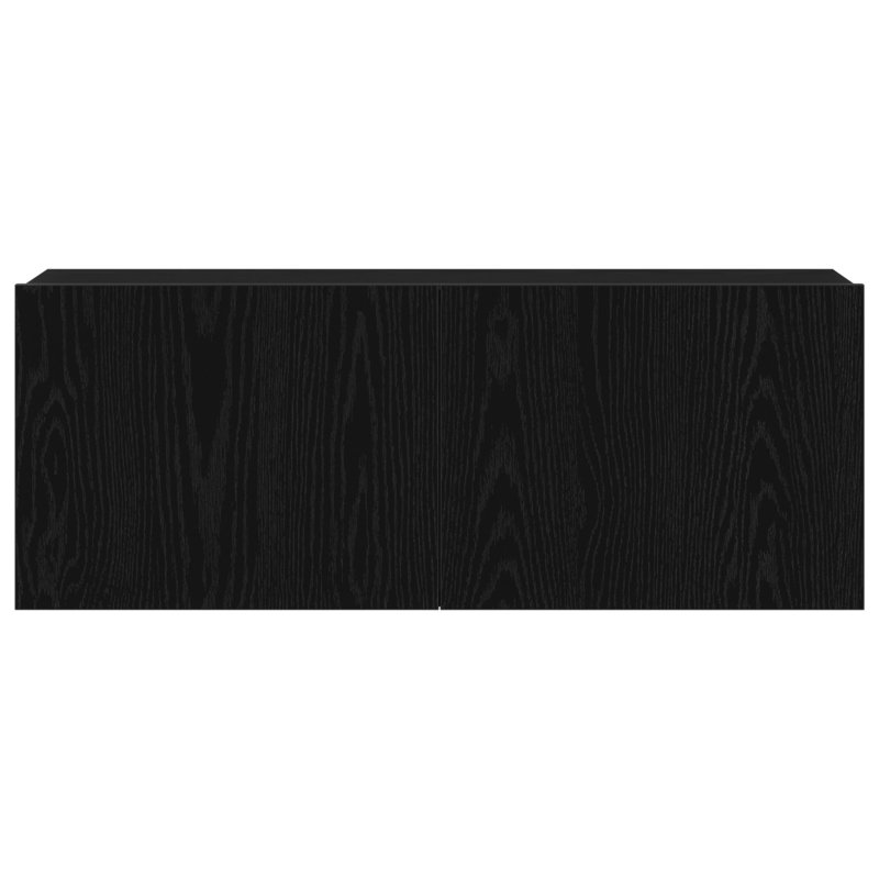 Armoire télé vidaXL Chêne noir 80 x 30 x 30 cm Bois d'ingénierie, 31,5 po
