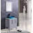 Imaani 24.8'' Single Bathroom Vanity with Tempered Glass Top