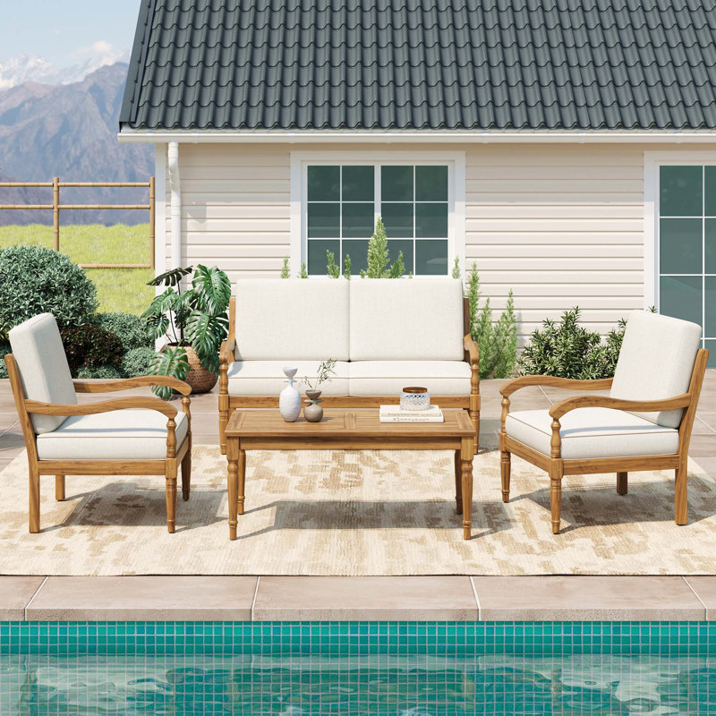 Timeless Acacia Wood Outdoor Coffee Table