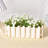 3Pcs Classic Picket Fence Planter Boxes Rectangular Planters Window Box Design For Outdoor Plants