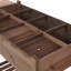 Support de jardinière surélevée en bois avec jardinière surélevée 8 poches avec table d'appoint pliable et tablette de rangement-1897303472