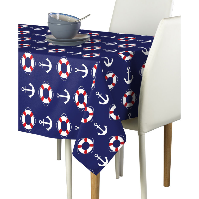 Erlandson Geometric Tablecloth, 120" W x 60" L