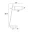 Lampe de bureau chromée 28,5 po Ailin