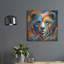  «Bear Portrait Abstract» par Rey Klimt, art mural en métal, 36 po x 36 po-260186569