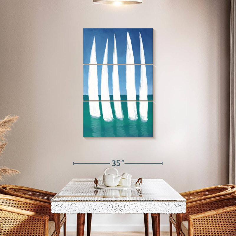 Mehar Tall Sailing Boats, 45" H x 28" W