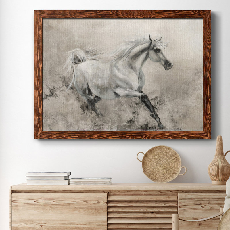 «Majestic Stallion I», reproduction d'art sur toile, Érable, H 37,5 po x l 27,5 po x P 1,5 po