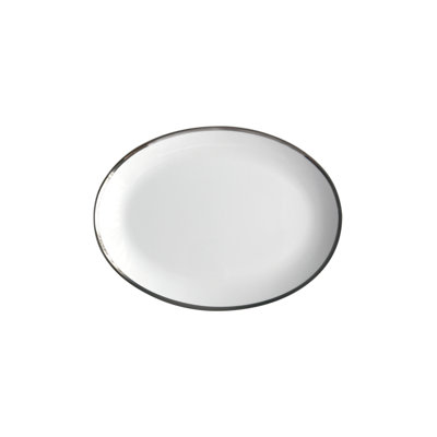 Platinum Edge Bone China Dinner Plate