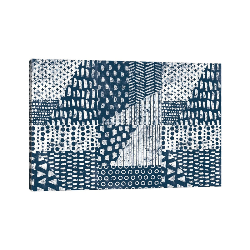 Mark Making Tile VI by Moira Hershey - Wrapped Canvas Print, 20.32 cm H x 30.48 cm W