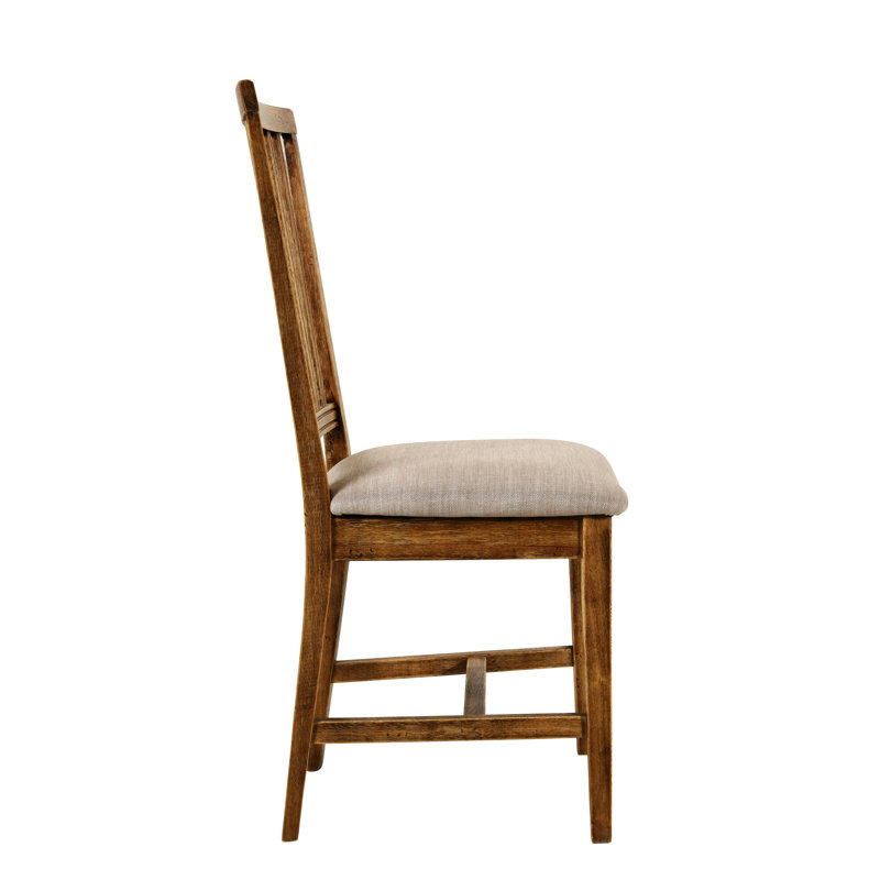 Wallace Weathered Oak Round Dining Table Set with 4 Chairs