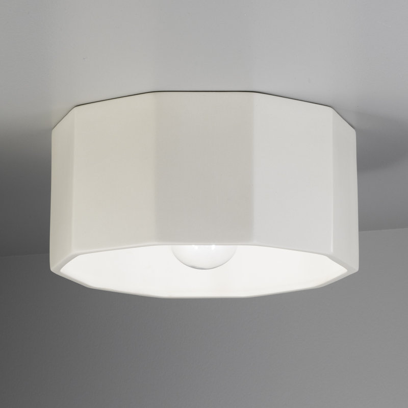 Plafonnier encastré d'extérieur 1 lumière Logan, Blanc mat