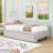 Twin L-Shaped Upholstered Daybed with Trundle-1941689304