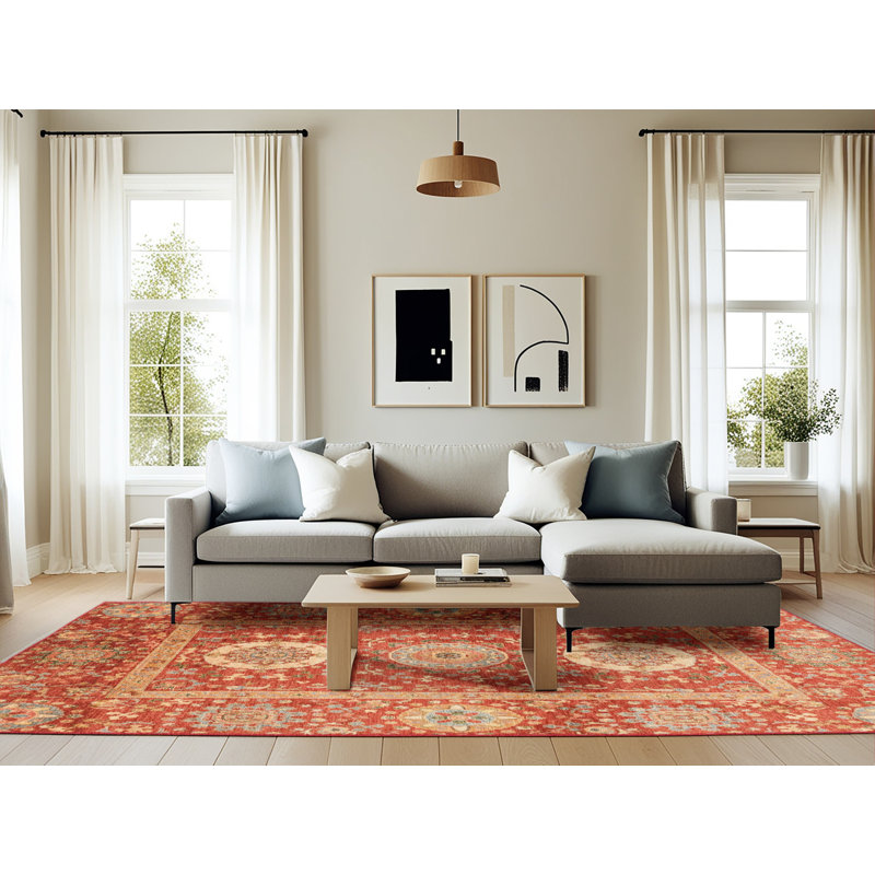 Abstract Indoor Rug, Rectangle 6' x 9'