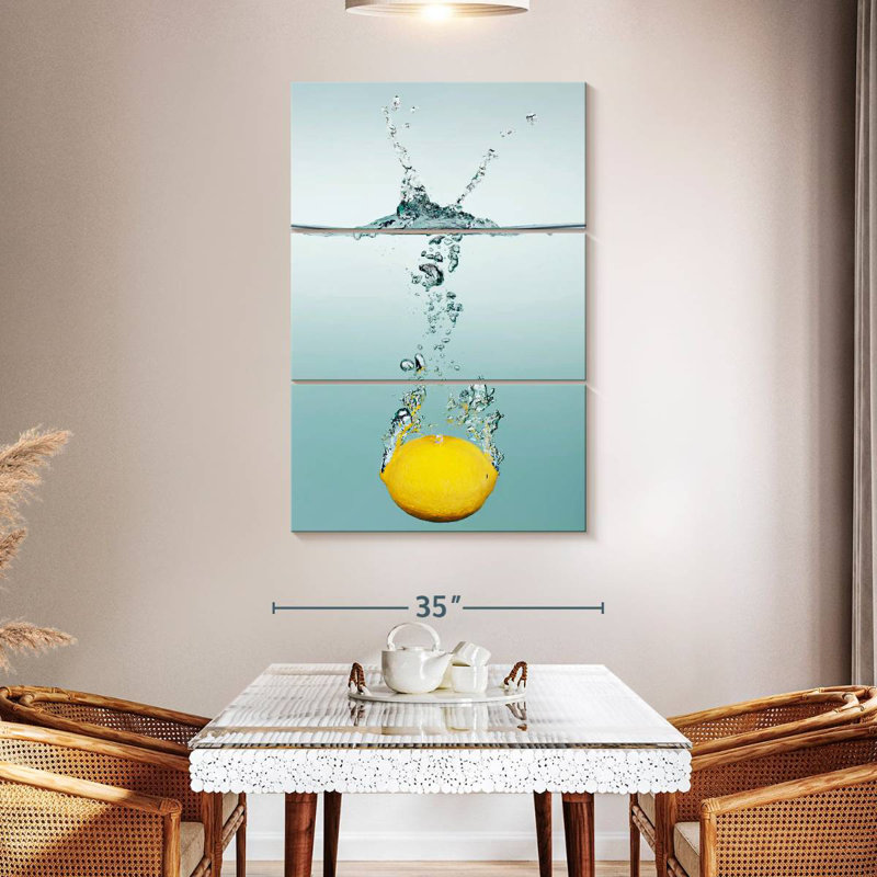 Yarlin Lemon Splash, 50" H x 32" W