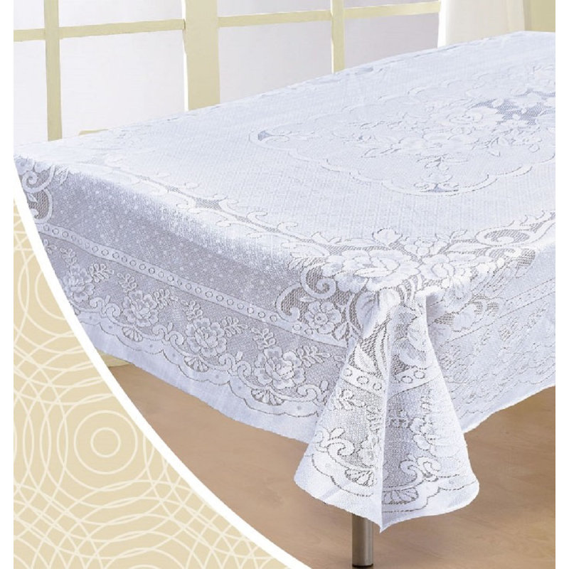Nappe Lace (52 x 70 po) - Blanc, L 70 po x l 52 po