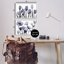Dusk Delight, fleurs bleues, ensemble de 2 giclées encadrées noires, design par Albert Koetsier-114297534-115145690