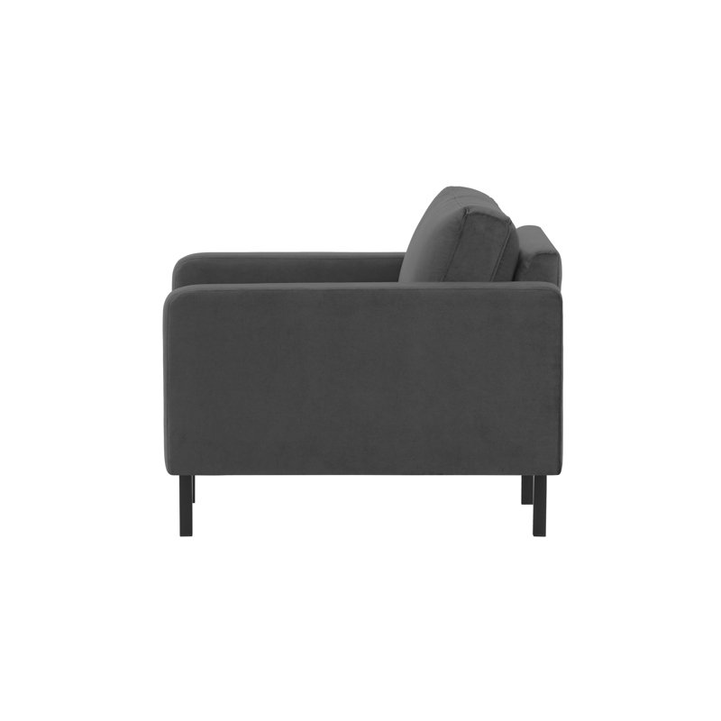 Jacquoline Upholstered Armchair, Dark Grey