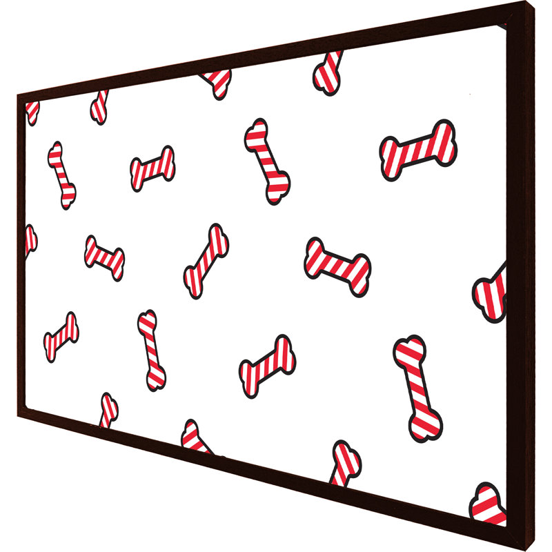 Mailelani Red Santa Claus Hats - Single Picture Frame Print, 41cm H x 61cm W x 4cm D, Brown