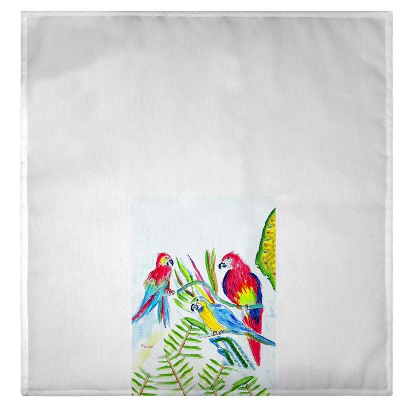Serviette à main trois perroquets Bouknight
