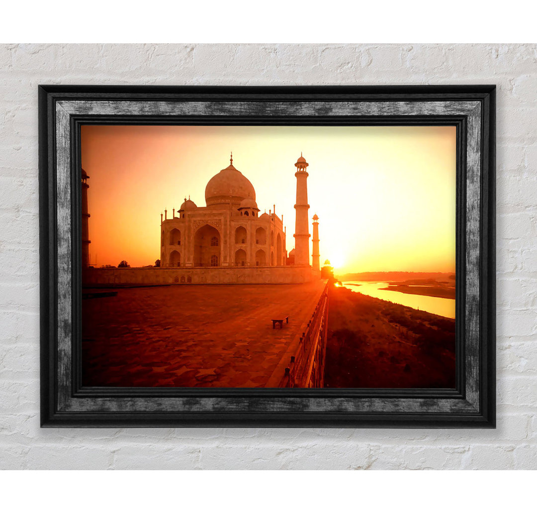 Das Taj Mahal bei Sonnenuntergang Indien - Einzelne Bilderrahmen Kunstdrucke