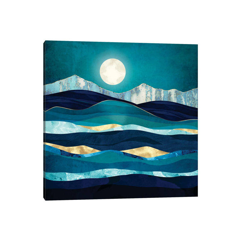 Winter Sea - Print on Canvas, 45.72 cm H x 45.72 cm W x 1.91 cm D, Wrapped Canvas