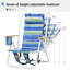 Chaise de plage inclinable Balmoral