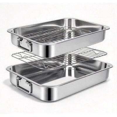 LUMARA HOME Stainless Steel Roasting Pan