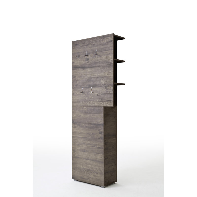 Raines Hall Tree 70cm Wide, Dark brown