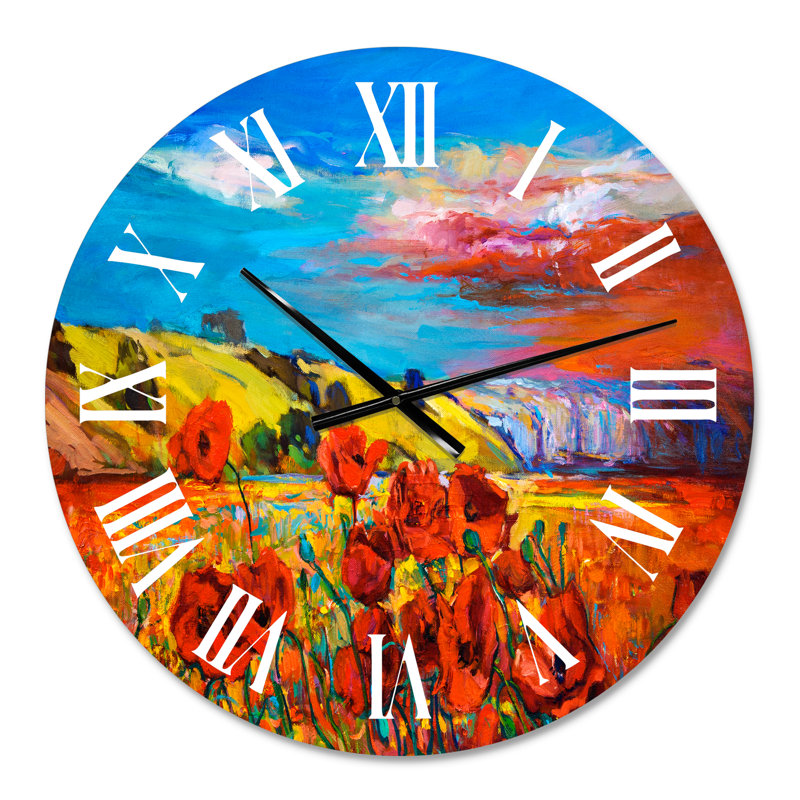 Horloge murale traditionnelle Blossomg, Surdimensionné