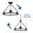Debut 3 - Light Steel Dimmable Wagon Wheel Chandelier-24418607