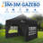 SUNMER 3m x 3m Steel Pop-Up Gazebo with Walls-61654194