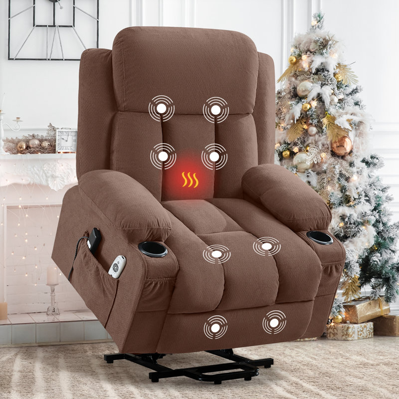 Fauteuil Power Lift Chifley avec chauffage et massage, poche latérale, port de charge USB et télécommande