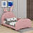 Twin Size Upholstered Rabbit-Shape Princess Bed-681538493