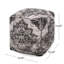 Pouf carré Sellek, repose-pieds confortable et polyvalent pour des coins confortables, fonctions multiples, design classique