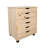 Carrena Unfinished 6 Drawer  WideRolling Storage Cart-548483354