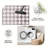 Lavender and Gray Checkerboard carpet-easy to clean, machine-washable, soft and comfortable; suitable for door mats, kitchens, living rooms, bedrooms, corridors, and laundry areas. Easy to clean, durable carpet for home decoration.-129045848