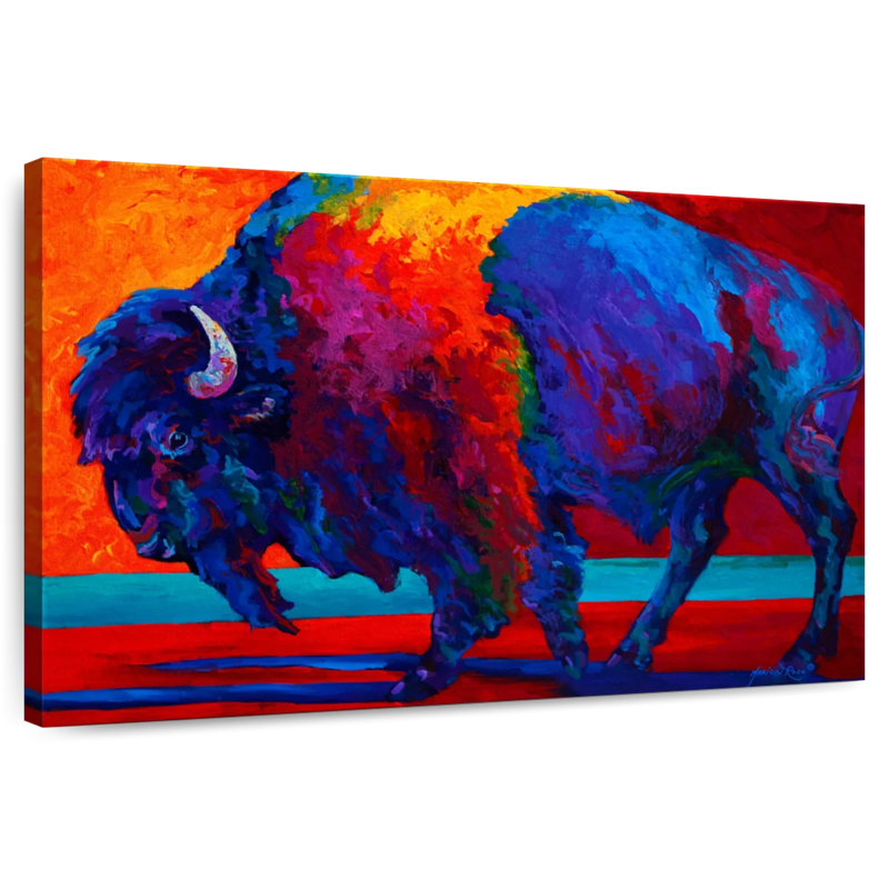 Abstract Bison, 16" H x 24" W