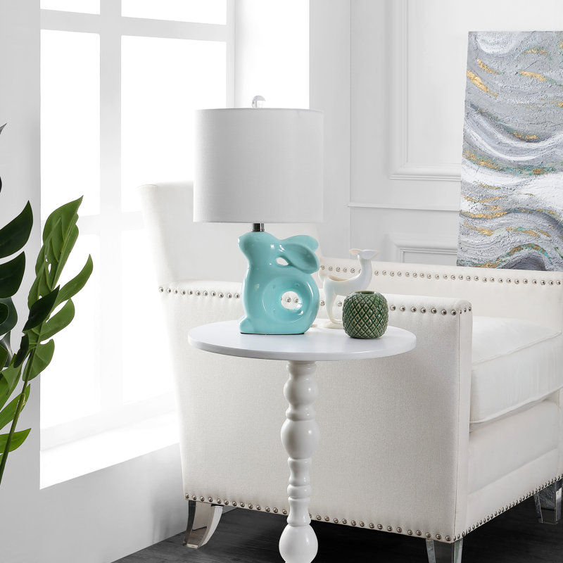 Bystrom Ceramic Table Lamp, Seafoam